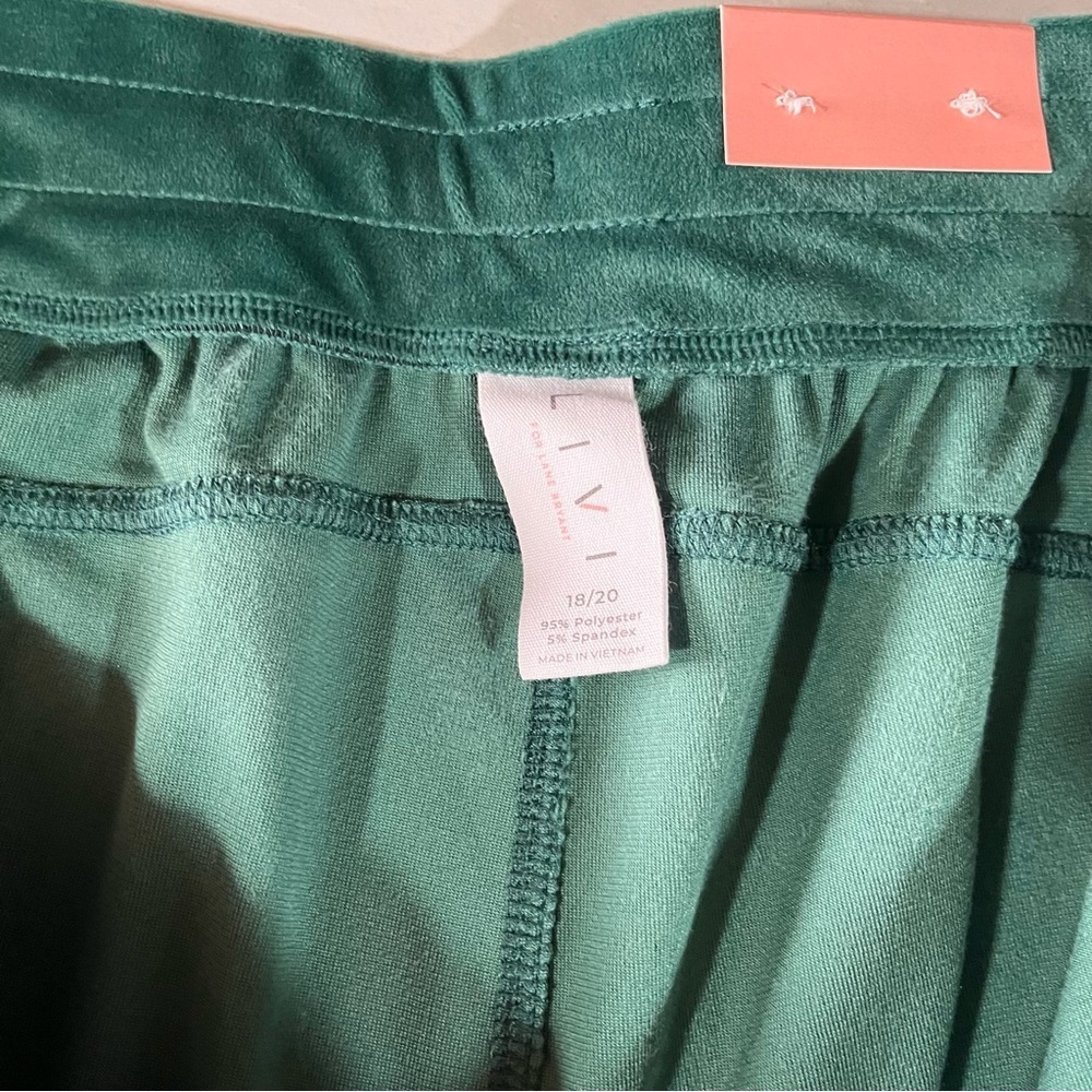Livi Active NEW Green Velour Track Pants 18/20 - Picture 6 of 13